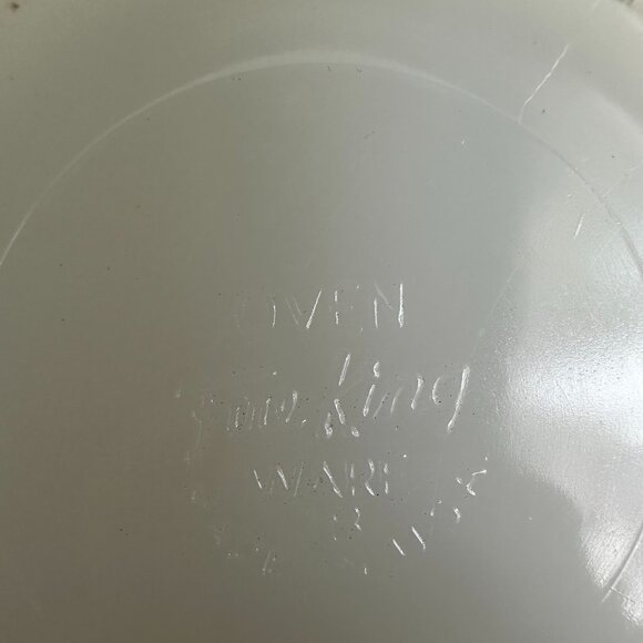 Anchor Hocking "Fire King" Peach Luster Pie Dishes & Nesting Bowl Set of 3 USA - Picture 9 of 9